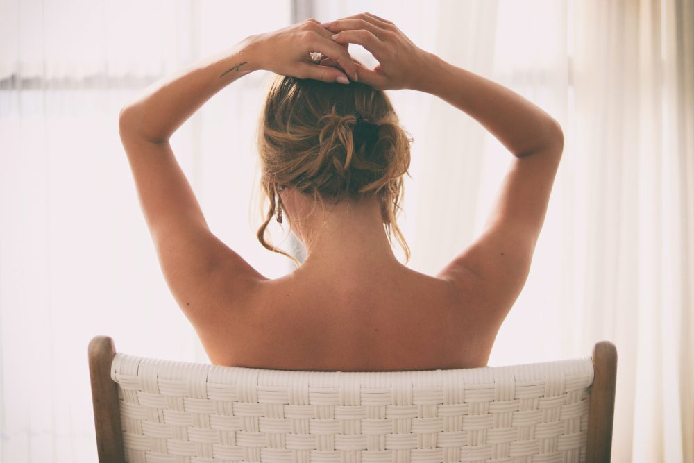 Woman Scarred From Teenage Acne
